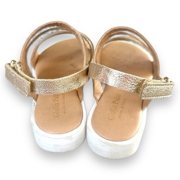 Giulia Palai Girls Gold Strap Slip On Sandals Size 13 - Picture 7 of 11